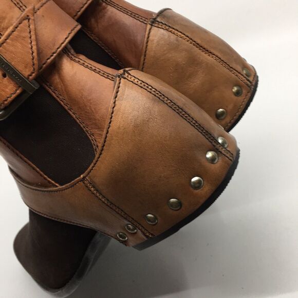 Marco Delli Tyler Ankle Boots mahogany suede and British tan leather Sz EU 42 M9 - Picture 10 of 16